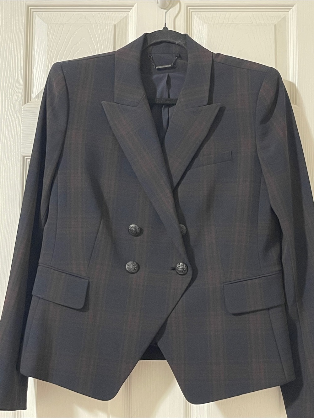 NWT Elie Tahari Plaid Jezebel Jacket - winterberry